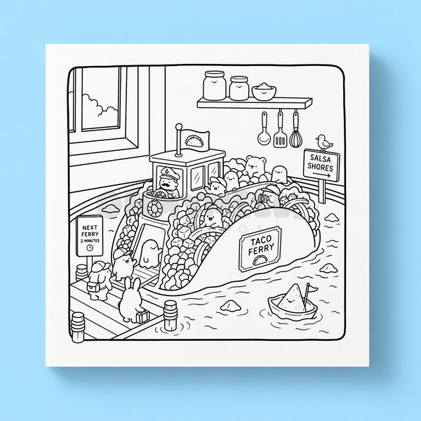 Delicious Disasters Colouring Book